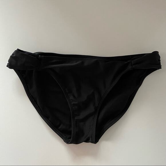 Xhilaration Solid Black Bikini Bottom Size Medium - Picture 1 of 5